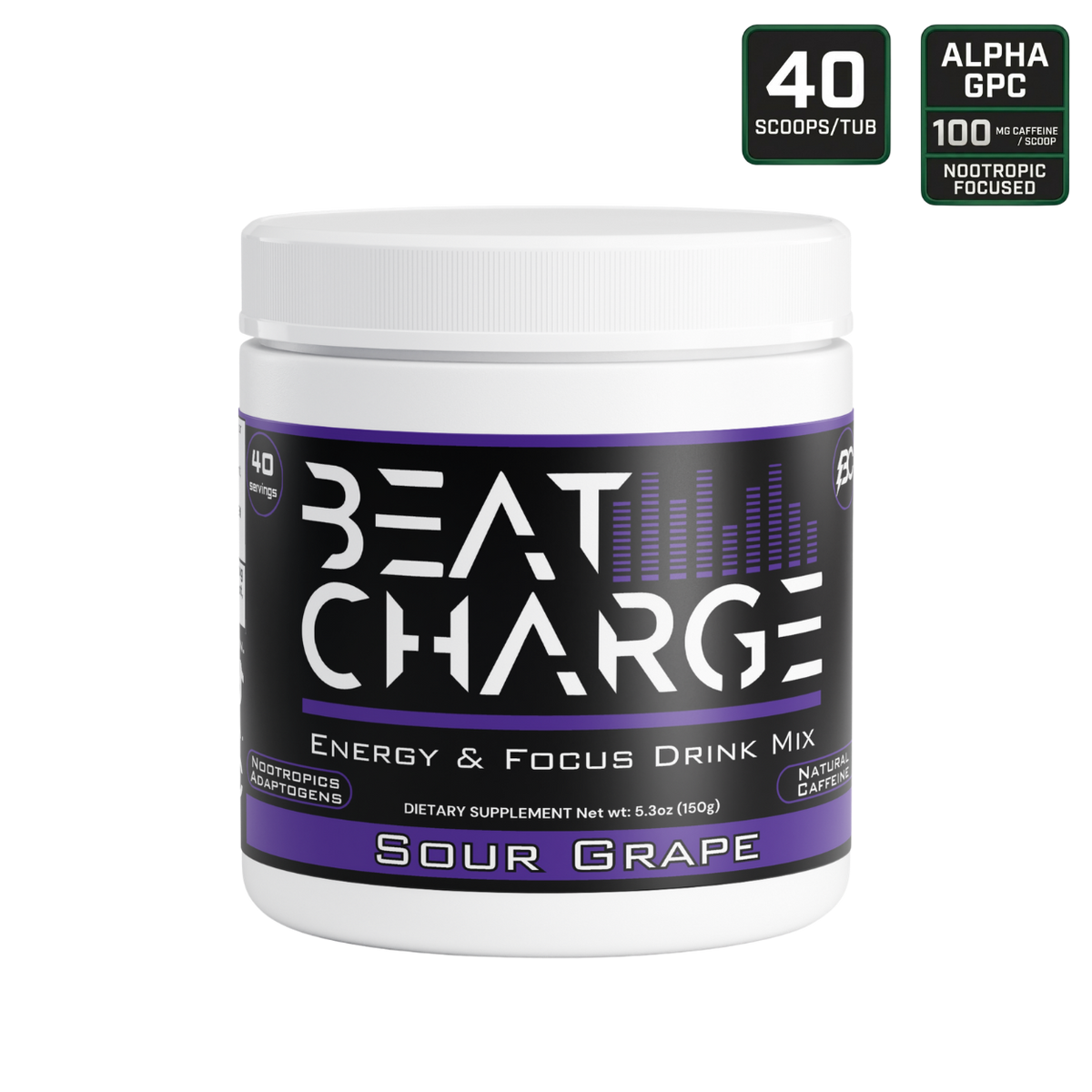 Beat Charge - Focus Drink Mix (Sour Grape)
