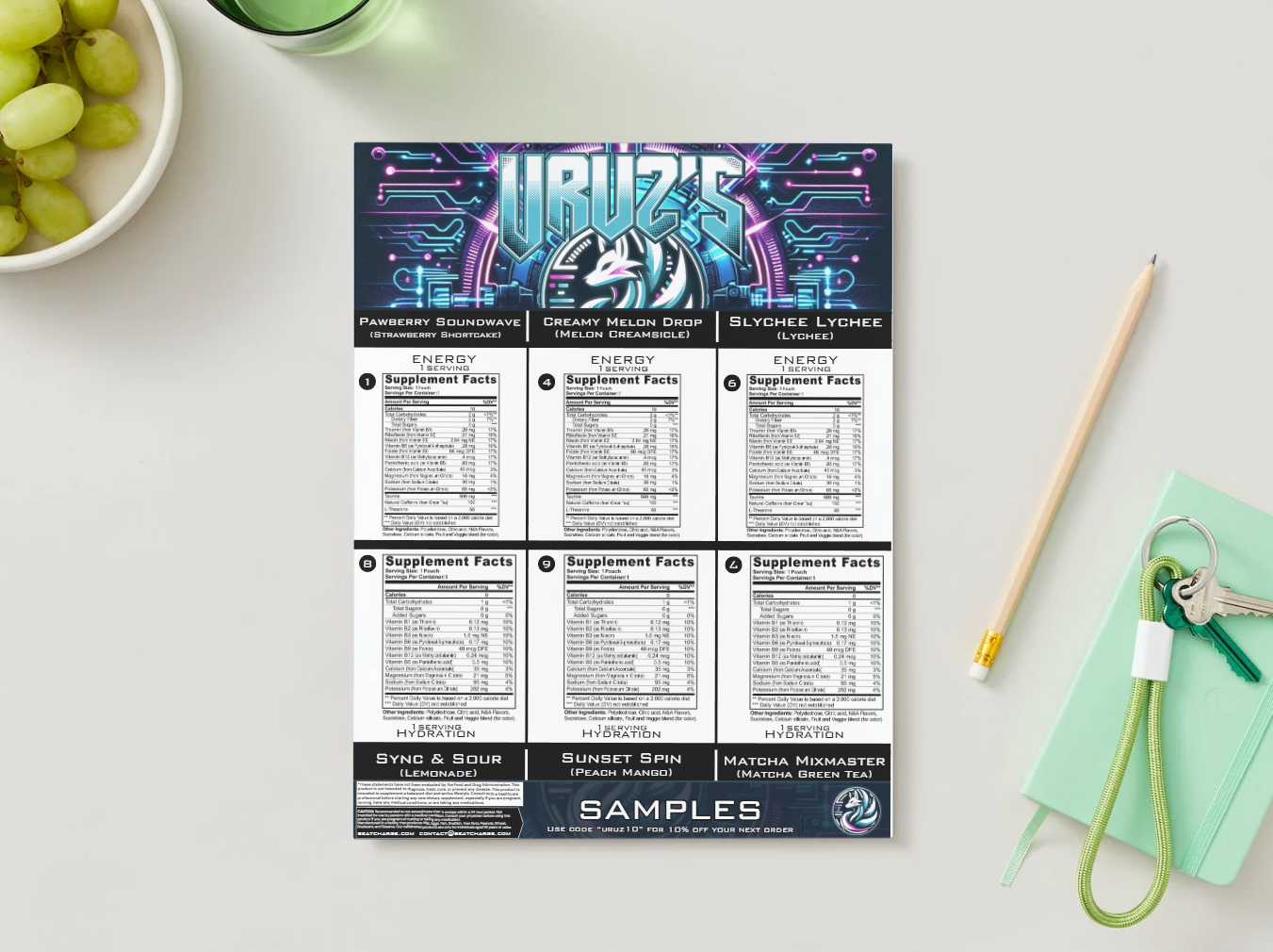 Chris Uruz - Sample pack (6 Flavors)