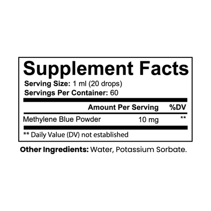 Custom Branded Methylene Blue Drops | Private Label Nootropic & Cellular Energy Drops (Low Minimums)